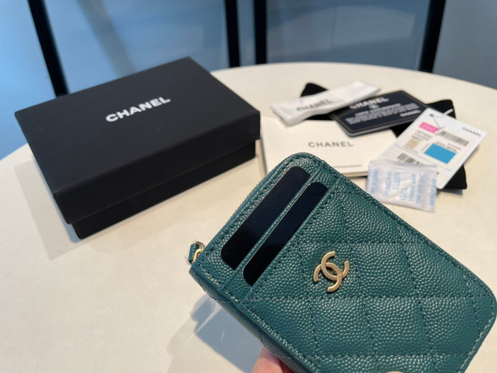 CC ジップ付きコインパース 11 オーシャングレインカーフスキン