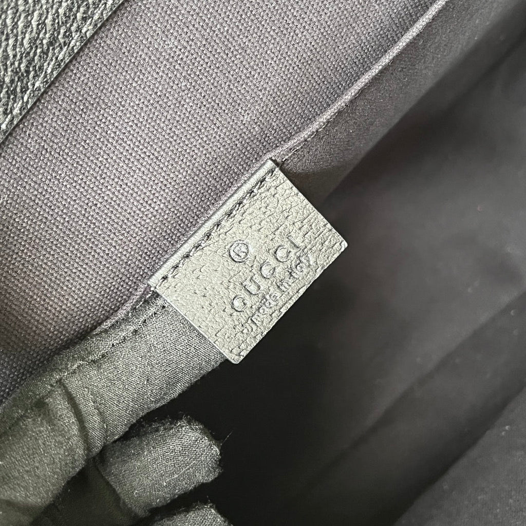 TIGER PRINT MESSENGER BAG 28 IN BLACK CANVAS AND LEATHER TRIM