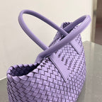 SMALL CABAT 32 IN PERIWINKLE PURPLE LAMBSKIN