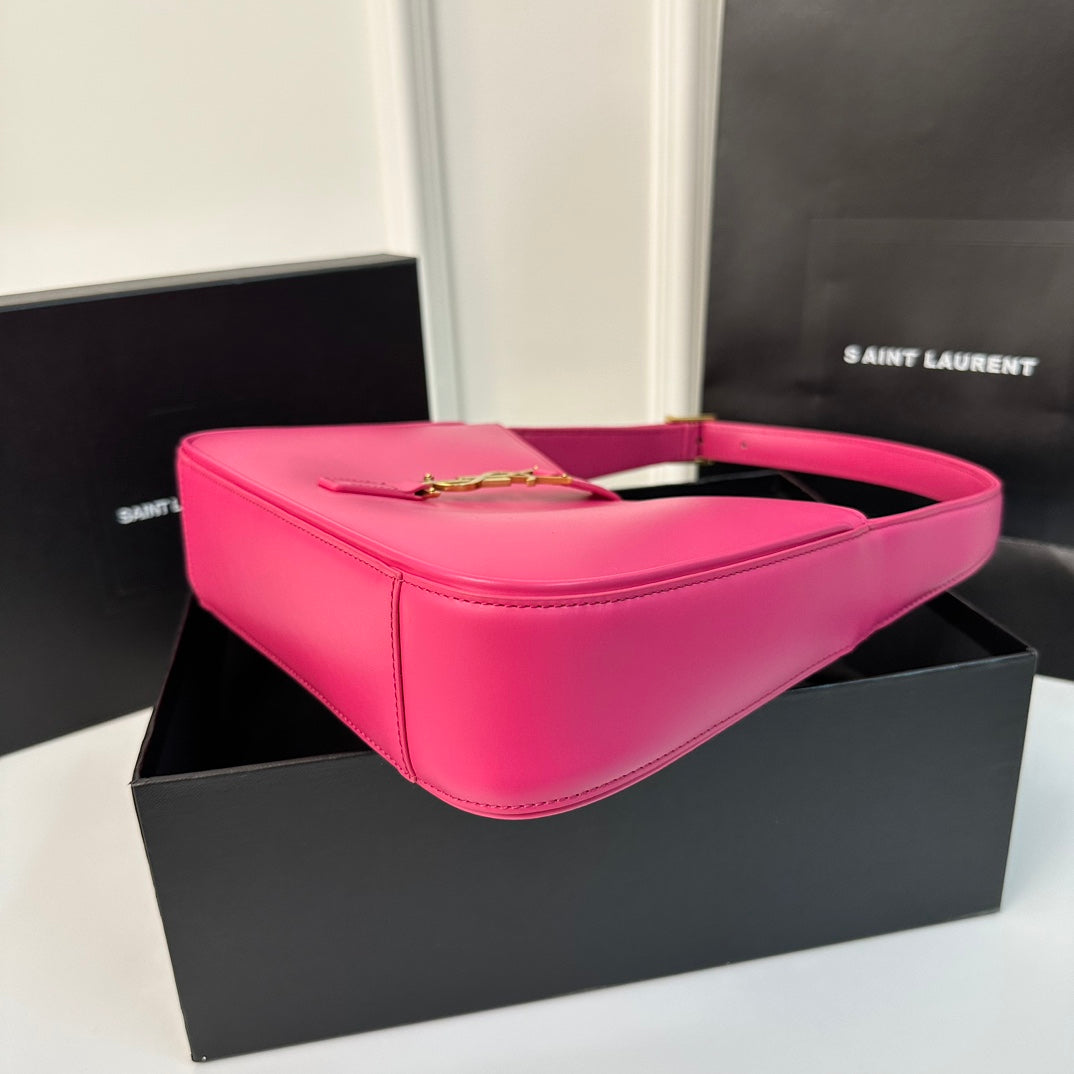 LE 5 À 7 バッグ 24 ブライトピンク カーフスキン