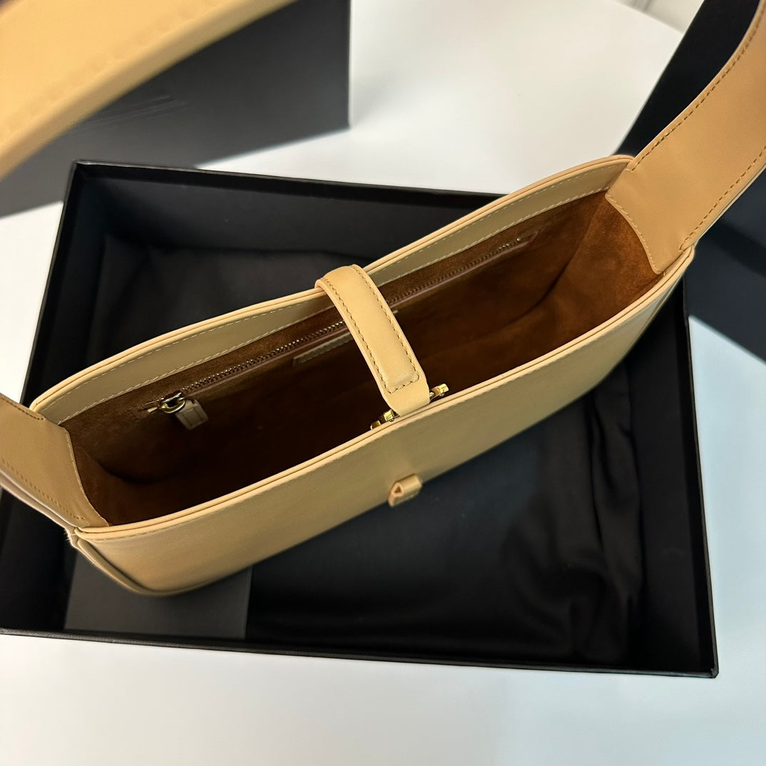 LE 5 À 7 バッグ 24 イエロークリームカーフスキン