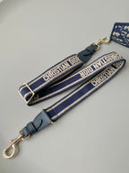 ミディアム ディオールキャンプ バッグ 28 オブリーク ブルー エンブロイダリー