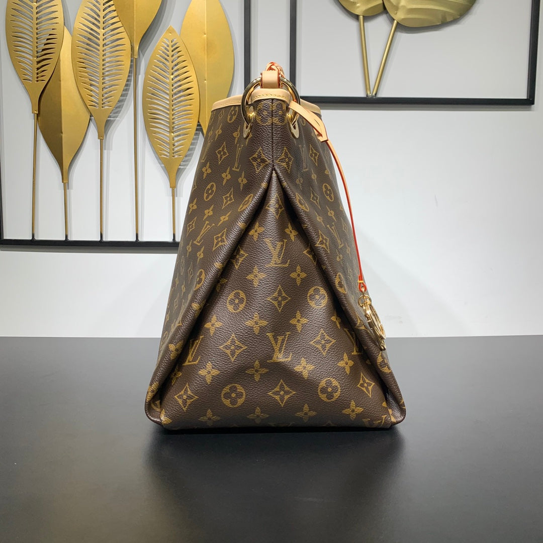 アーシー MM 41 ブラウン モノグラム キャンバス ゴールド金具