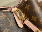 LV 25S NÉONOÉ BB 26 IN BROWN MONOGRAM CANVAS GOLD HARDWARE