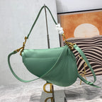 CDサドルバッグストラップ ウォームトープ グレイングリーンカーフスキン