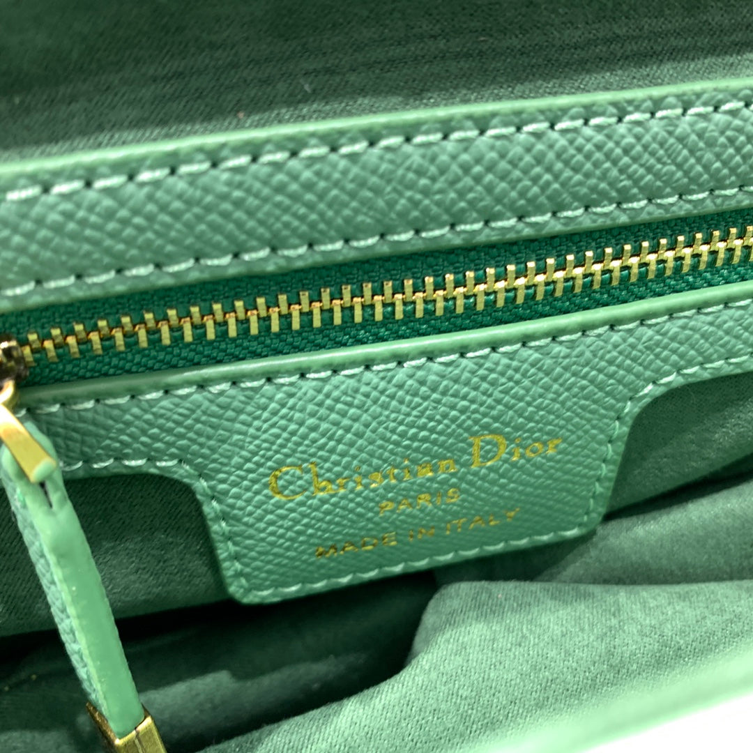 CDサドルバッグストラップ ウォームトープ グレイングリーンカーフスキン