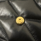 LE 5 À 7 ハンドバッグ 24 ブラック ラムスキン