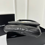 LE 5 À 7 ハンドバッグ 24 ブラック ラムスキン