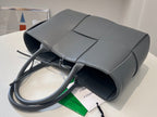 SMALL ARCO TOTE 30 IN TROUT GRAY LAMBSKIN