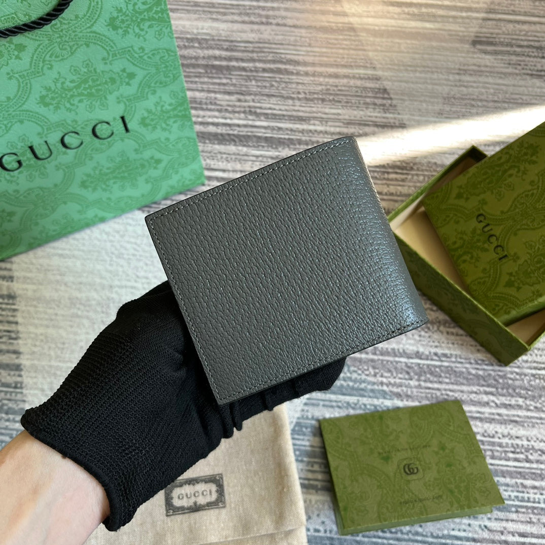 GGマーモント 11 二つ折り財布 ペンターグレーカーフスキン