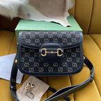 GGホースビット 1955 サドルバッグ 25 ブラックキャンバス＆カーフスキン