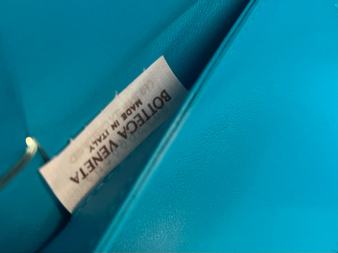 SMALL ARCO TOTE 30 IN CERULEAN BLUE LAMBSKIN