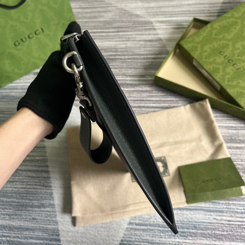 GGマーモント 30 ハンドバッグ（ペンターグレーカーフスキン）