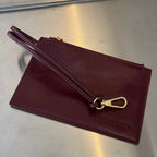 CANDY ARCO TOTE 20 IN WINE RED SOFT LAMBSKIN