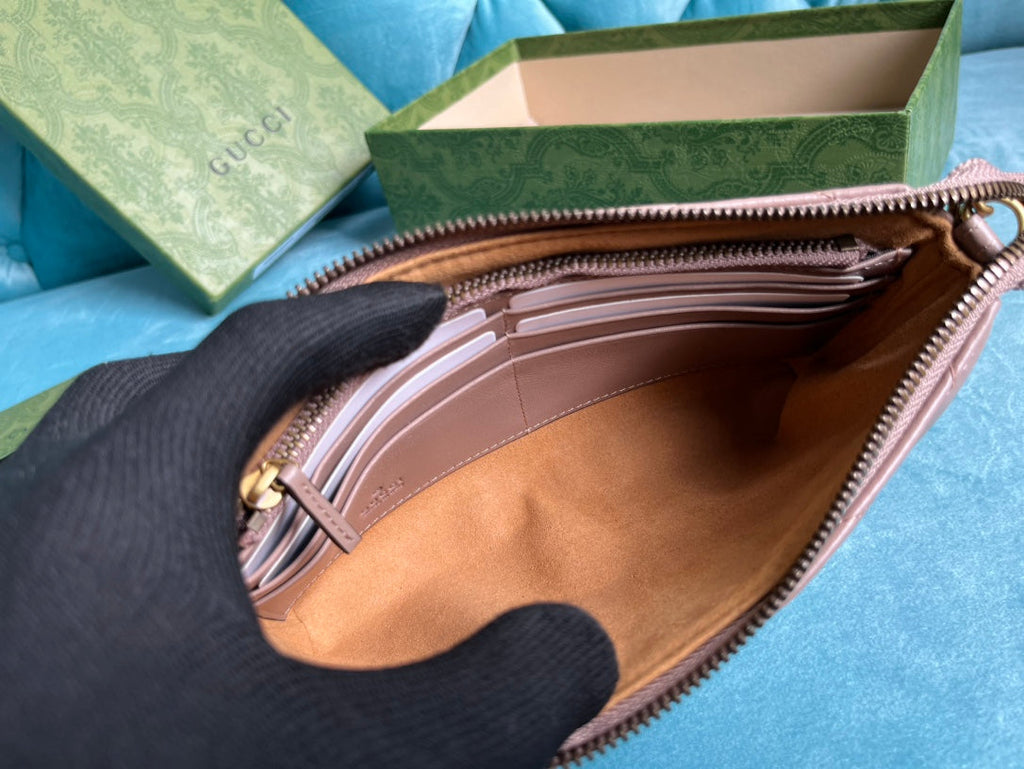 GGマーモント ミニ 22 ハンドバッグ ライトパープル カーフスキン