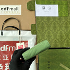 MARMONT QUILTED WALLET 11 IN LIGHT GREEN LAMBSKIN