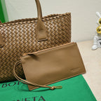 Large Cabat 45cm Brown Lambskin Ghw
