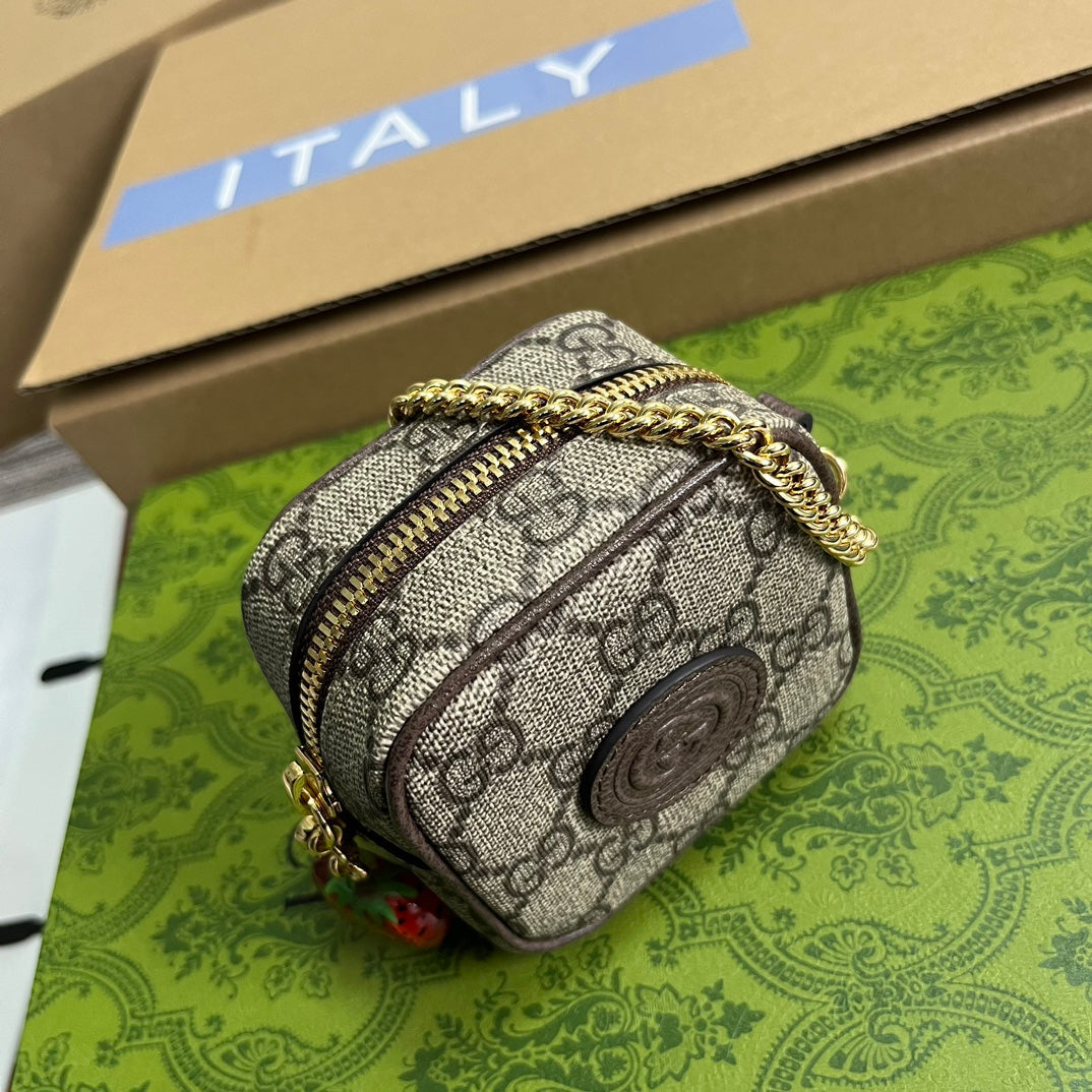 GGスーパーミニ 3ボックスバッグ（ベージュキャンバス）