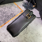 ルー カメラバッグ 23 ブラック スエード＆カーフスキントリム