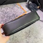 ルー カメラバッグ 23 ブラック スエード＆カーフスキントリム