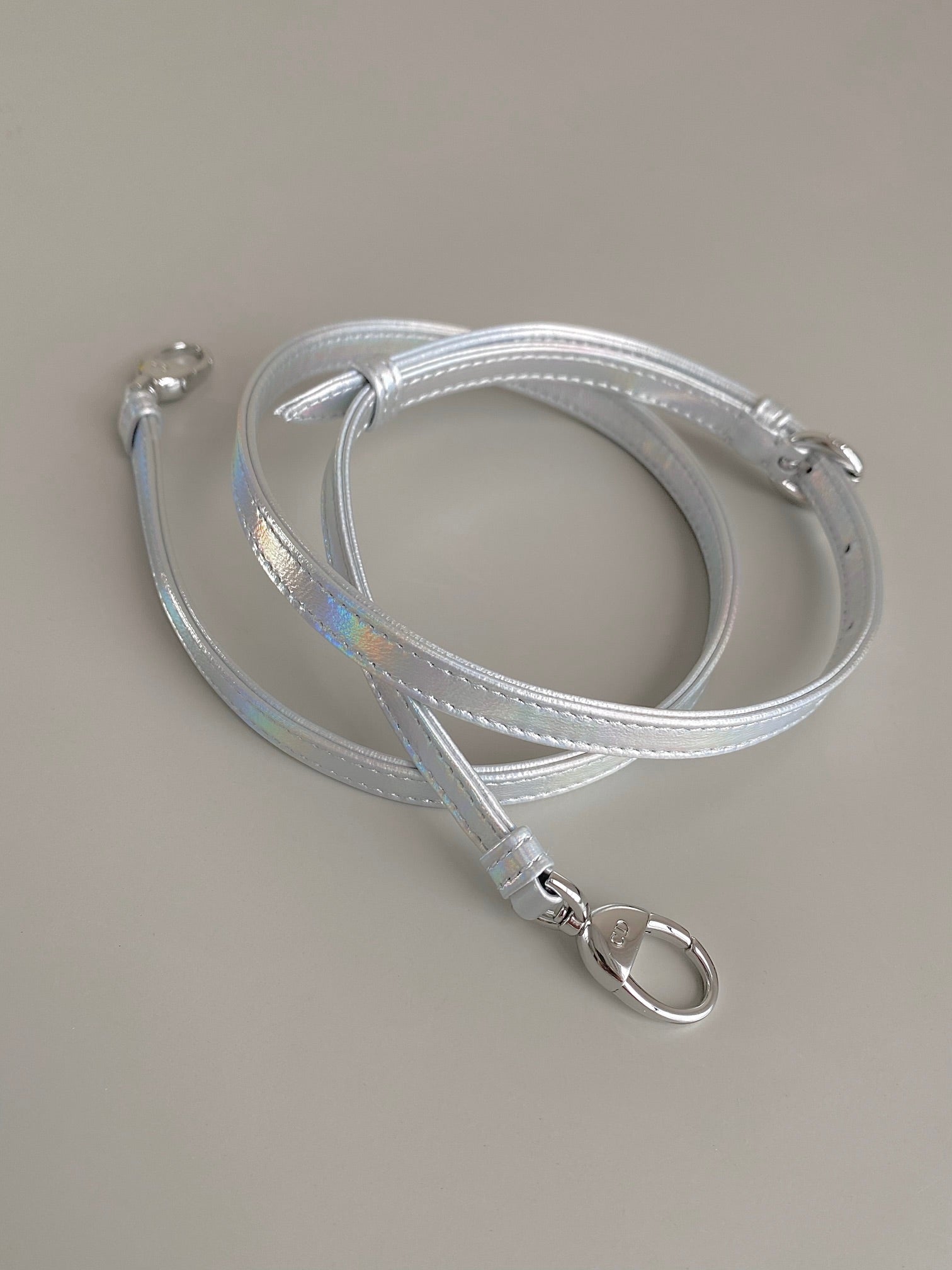 マイクロ レディ 12 バッグ シルバー ラムスキン