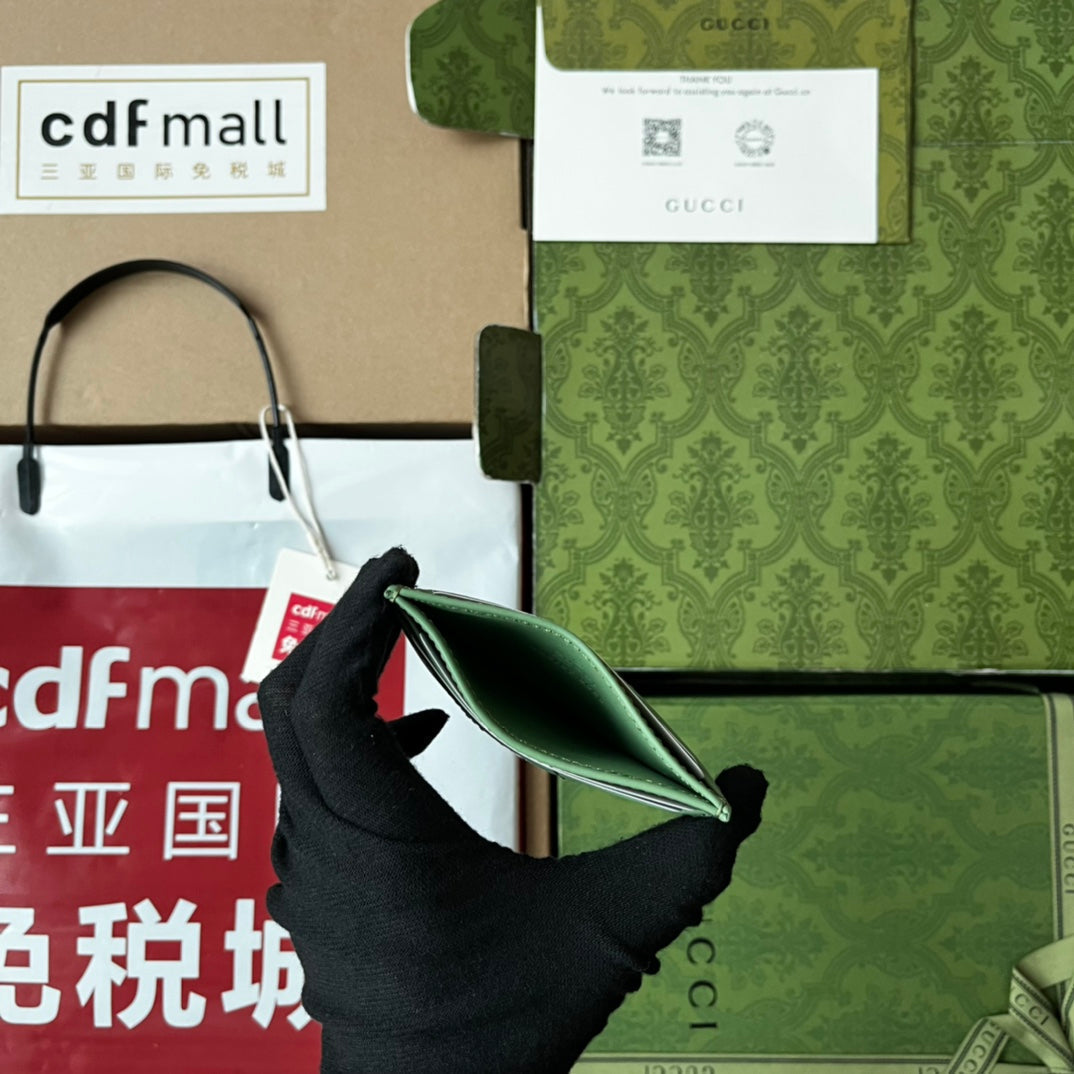 マーモント キルティングカードケース 10枚セット ライトグリーン ラムスキン