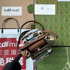 ダイアナ トートバッグ 19 ブラウン ラムスキン バンブーハンドル