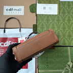 ダイアナ トートバッグ 19 ブラウン ラムスキン バンブーハンドル