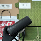 ダイアナ トートバッグ 19 ブラック ラムスキン バンブーハンドル