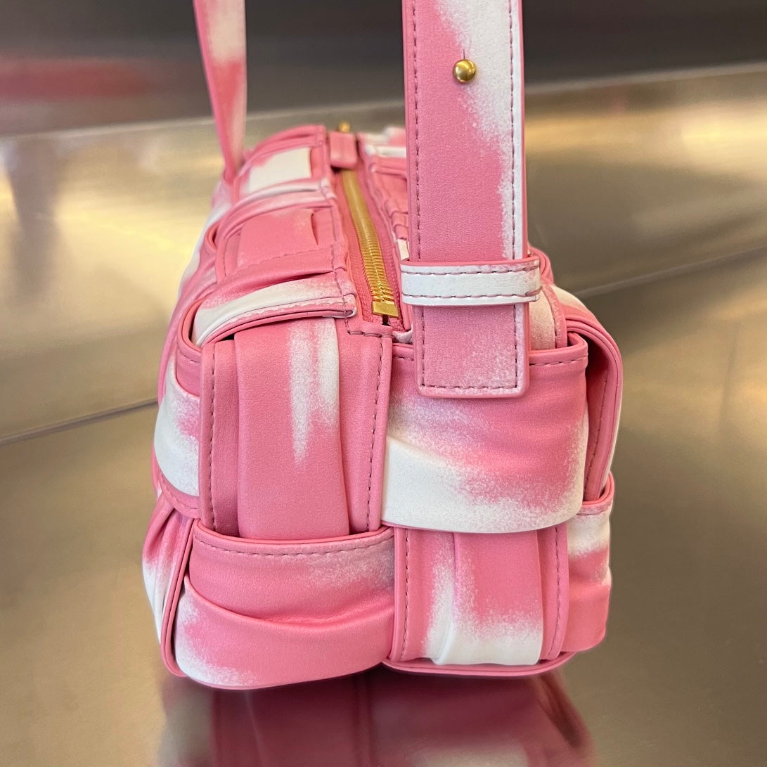 スモールブリックカセット 23インチ ピンクミックスホワイト ソフトラムスキン