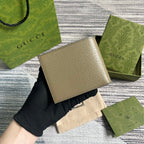 GG MARMONT 11 BIFOLD WALLET IN MOCHA BROWN CALFSKIN