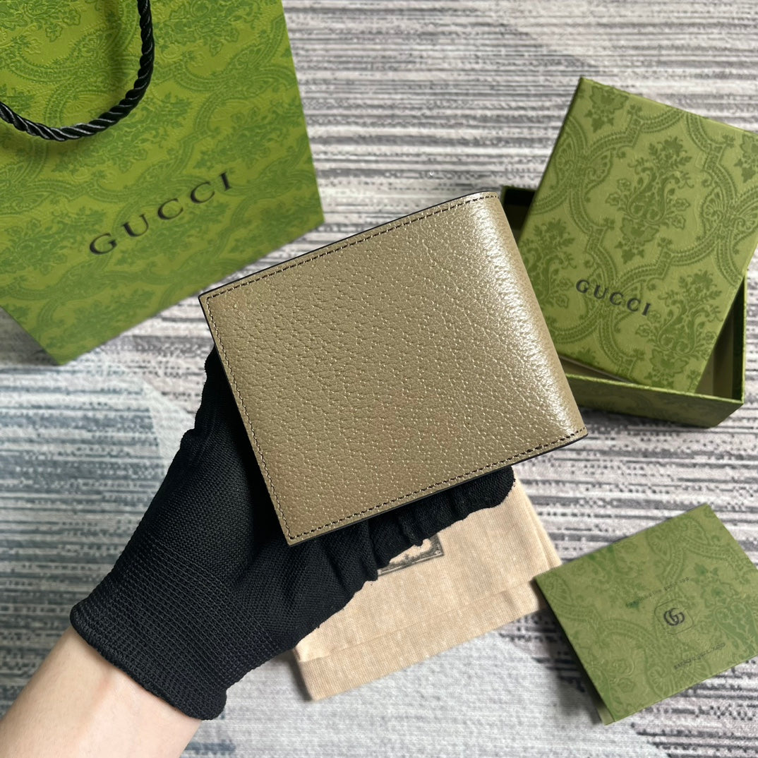 GGマーモント 11 モカブラウンカーフスキン製二つ折り財布