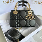 ミニ レディ 19 バッグ（ブラック ラムスキン）