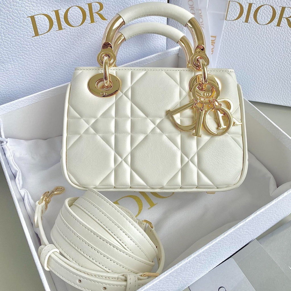 ミニ レディ 19 ホワイト ラムスキン