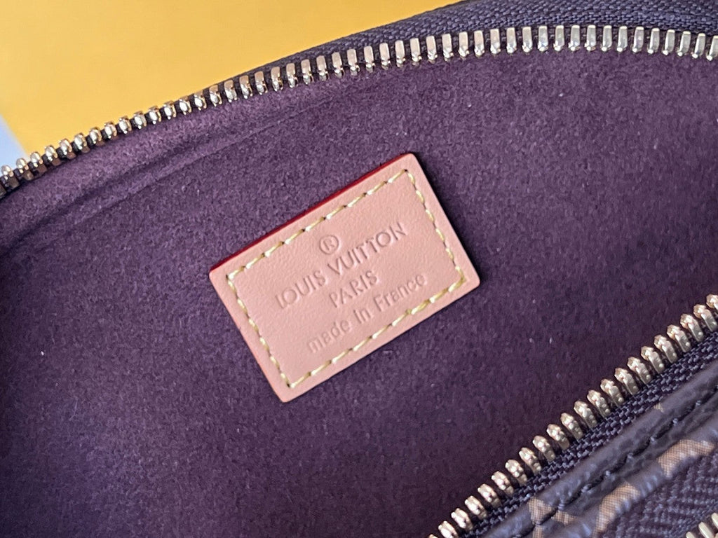 LV 25S ミニバンバッグ 17インチ ブラウン モノグラム カーフスキン ゴールド金具