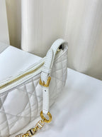 CD LOUNGE 26 BAG IN WHITE LAMBSKIN