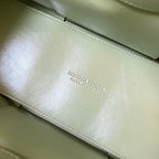 SMALL ARCO TOTE 30 IN TRAVERTINE SOFT LAMBSKIN