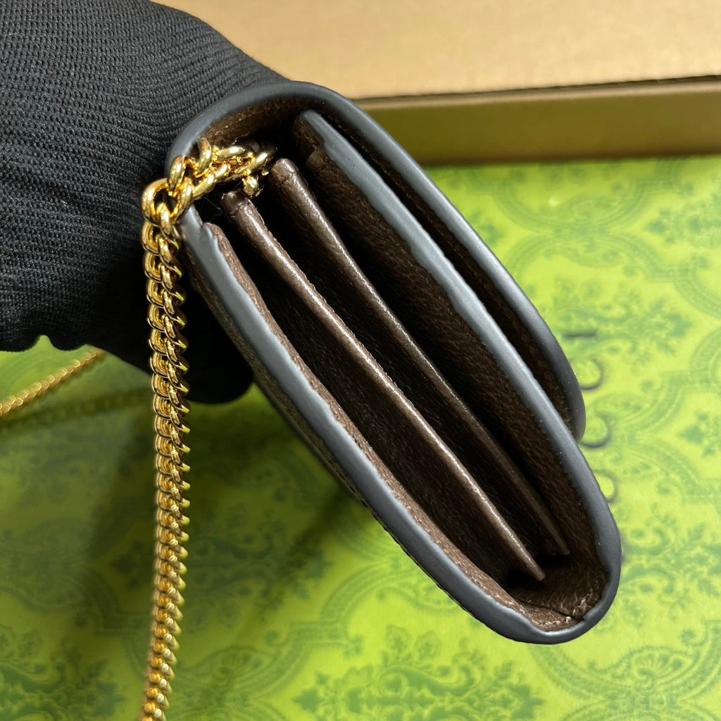 ブロンディ インターロック ミニショルダーバッグ 12インチ ベージュキャンバス＆ダークブラウンカーフスキントリム