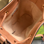 GG オフィディア ミニ 19 バケット ライトピンク キャンバス＆カーフスキン