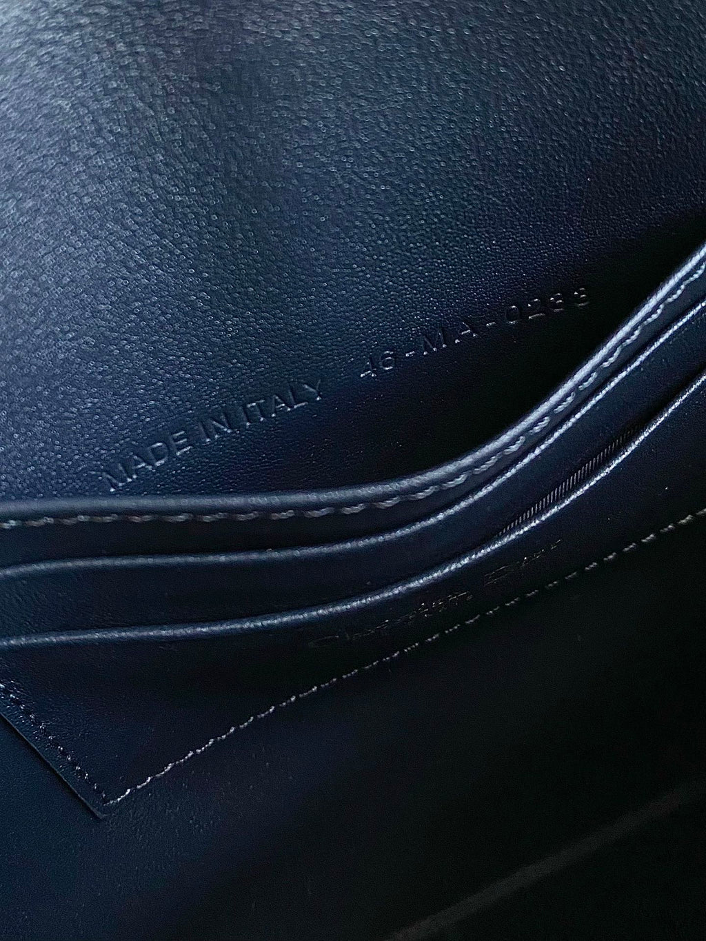 CD 30 ブルー オブリーク ジャカード クラッチバッグ