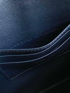 CD 30 ブルー オブリーク ジャカード クラッチバッグ