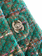 CC ミディアム 25 クラシックバッグ（グリーンフォレストウールツイード）