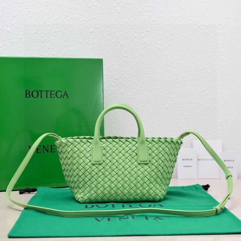 Mini Cabat 20cm Green Lambskin Ghw