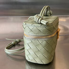 ミニバニティケース 18インチ オリーブグリーン ラムスキン