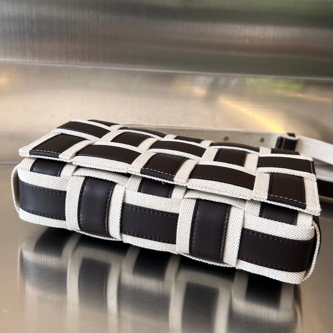 ミニカセット 23 ブラック ホワイト カーフスキン