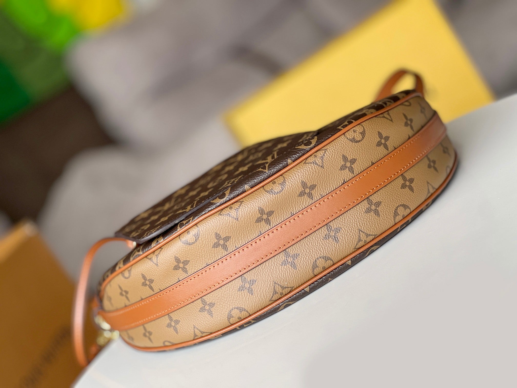 LV 25S ループ ホーボー 38インチ ブラウン モノグラム コーティングキャンバス ゴールド金具