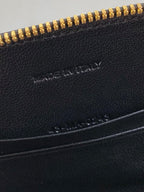 SIGNATURE 18 OVAL BAG IN BLACK CALFSKIN