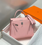 ケリー 25cm ローズサクラ スイフトカーフスキン シルバー金具