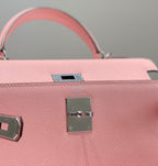 ケリー 28cm ローズサクラ スイフトカーフスキン シルバー金具