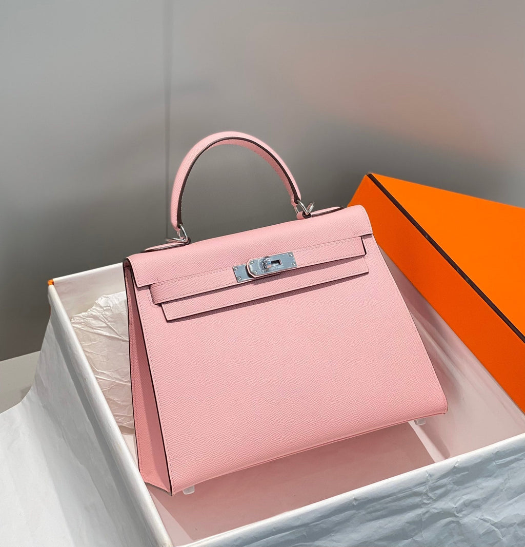 ケリー 28cm ローズサクラ スイフトカーフスキン シルバー金具